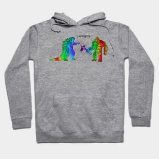 Godzilla King Kong Gay rights Hoodie